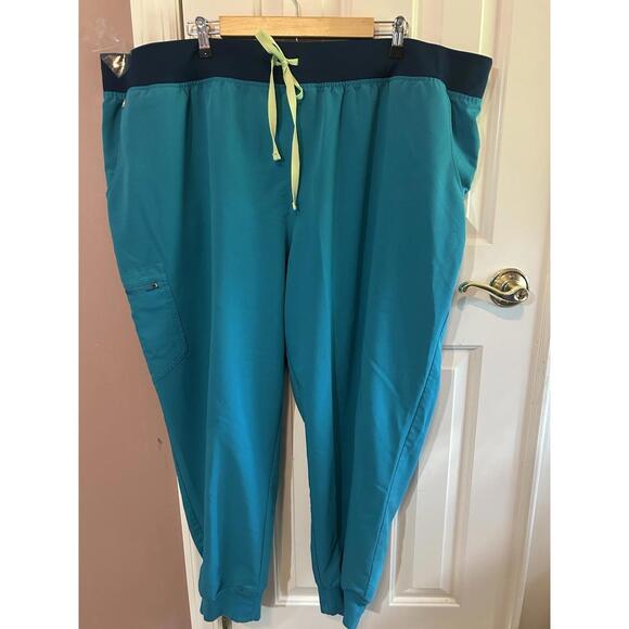 FIGS Pants - Figs Zamora High Waist Joggers Scrub Pants Womens 6XL 1SW200002 PO 4123 Teal